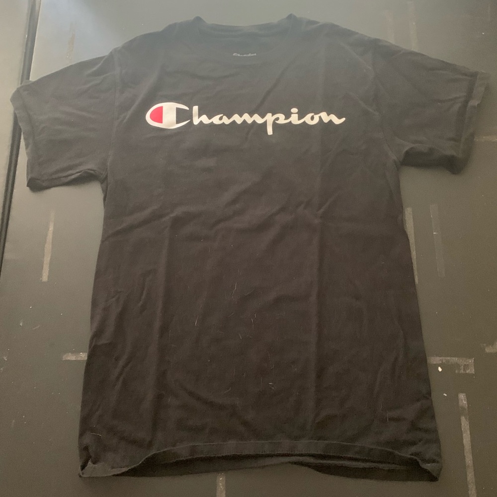 Champion black t-shirt sz S